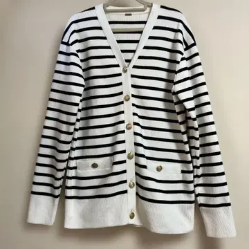 [Mila Owen ] 금장 버튼 디자인 롱 기장 가디건 사이즈 0