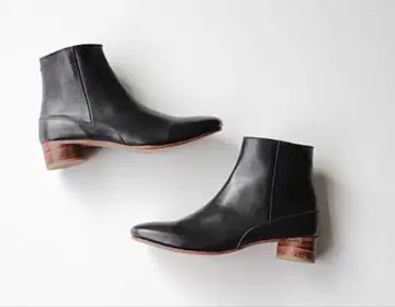 hcubuch 숏부츠 블랙 천연 가죽