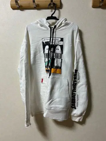 SABBAT13 사바트 서틴 그래픽 후드티 화이트