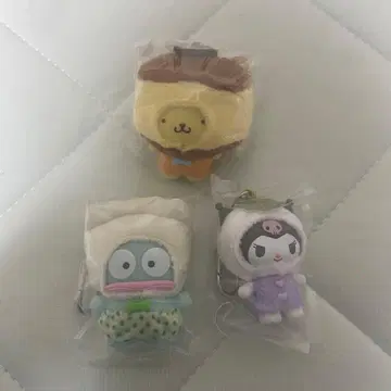 산리오 치비토모 키링 화과자 반찬 3종 세트