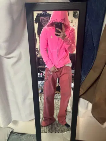 랄프 로렌 핑크 후드티