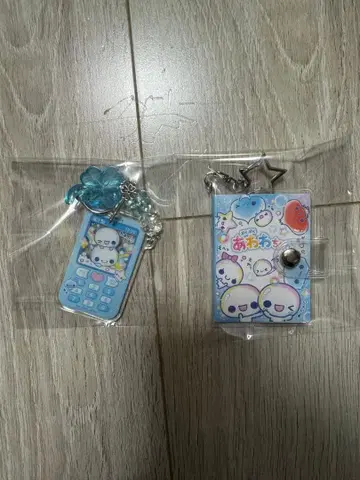 정품 아와와짱 미니 씰북 폴더폰 키링 세트