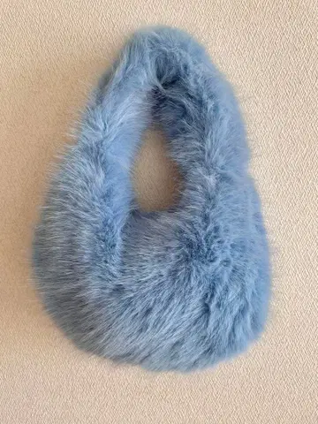 [ 미사용 새상품 ] 복슬복슬 퍼 미니 토트백