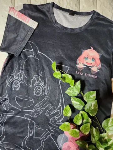 무료배송! 주목 SPY x FAMILY T셔츠 블랙 Anya Forger