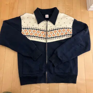 집업 트레이닝복 네이비/아이보리