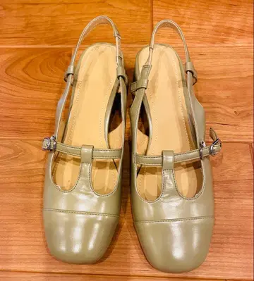 베이지 백 펌프스 24.5