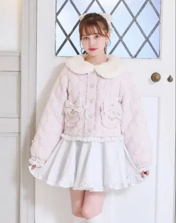 리즈리사 퀼팅 숏 블루종