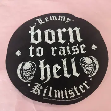 (레미) Lemmy Born To Raise Hell 와펜 패치