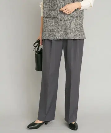 URBAN RESEARCH DOORS 더블 크로스 2턱 트라우저