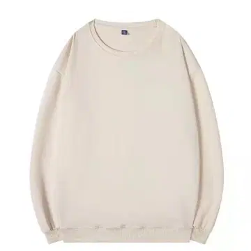 베이지 크루넥 맨투맨