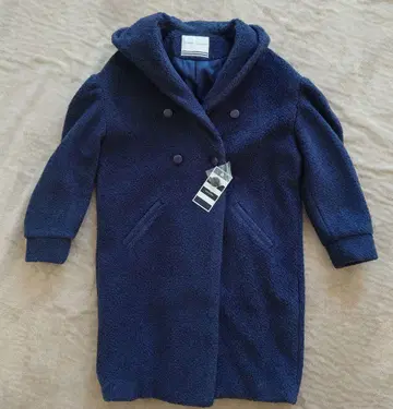 새상품!BORDERS at BALCONY 네이비 36 보아 롱 코트