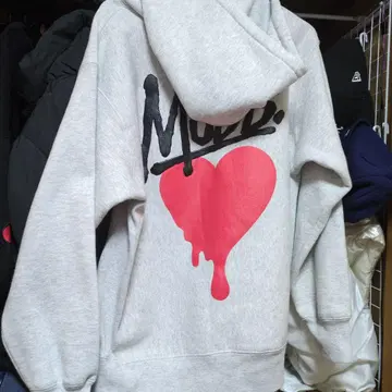 MOBB 그레이 후드 부착 후드티