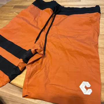 CRONOS 오렌지 블랙 숏팬츠 서프팬츠
