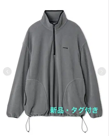 [ 신상 인기 ] emmi eco 플리스 하프 지퍼 풀오버