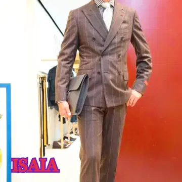 [ ISAIA/더블 브레스트 수트 ]