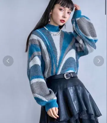 이소자이 MIX 마블 니트