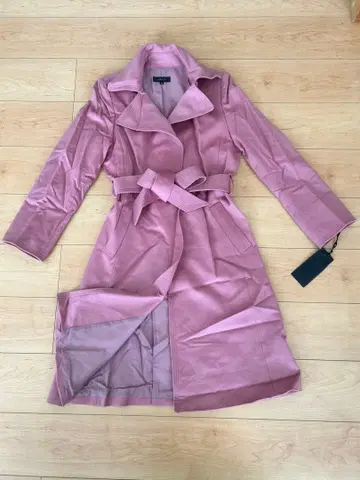 미사용 새상품 LORITTI 캐시미어 100% 트렌치코트 로리띠