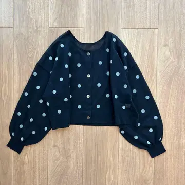 IENA FILMY 도트 가디건 시어 가디건 크롭 도트
