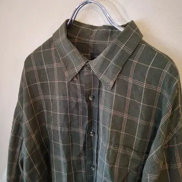 애로우 그린셔츠 셔츠 긴팔 셔츠 체크 무늬