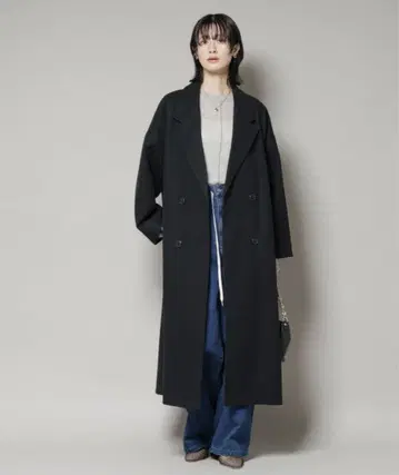 멜톤 저지 체스터 롱 코트