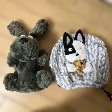 미에코 우에사코 골프 헤드커버 아이언커버 강아지 봉제 인형