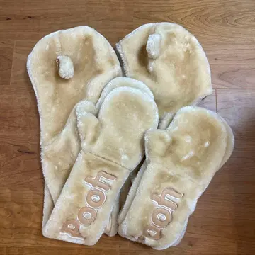 디즈니 머플러 캡 푸우 2개 세트