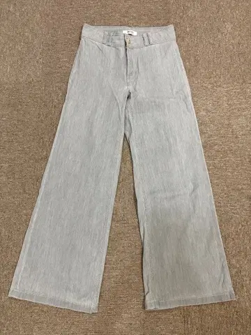 SOMETHING 와이드 데님 그레이