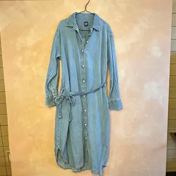 GAP 데님 블루 셔츠 원피스