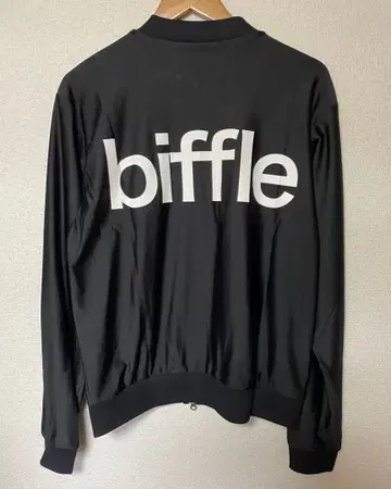 made in japan biffle 로고 블랙 자켓