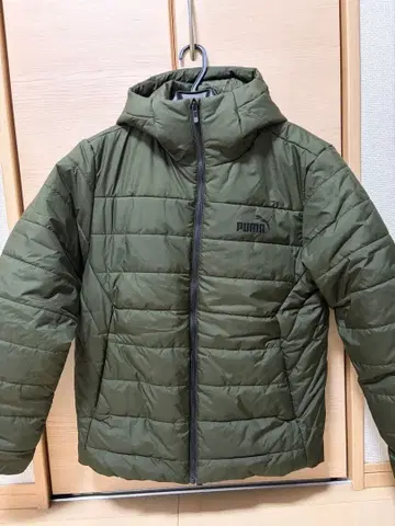 PUMA 다운 자켓 올리브 그린