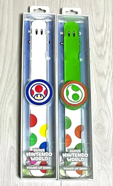 마리오 파워업 밴드 키노피오&요시 세트 usj