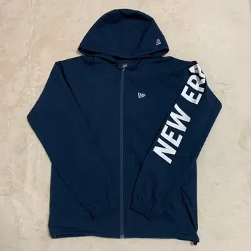 NEW ERA 네이비 후드티 풀 집업