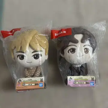 제일복권 TinyTAN SUGA Jin 봉제 인형 세트