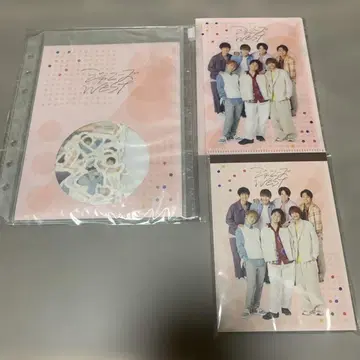 WEST 메모장 씰 클리어 파일 세트 미사용품