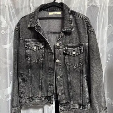 G 데님 자켓 블랙 M