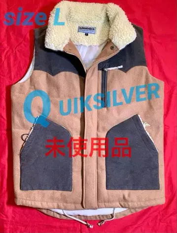 무료배송! 미사용품 퀵실버 충전솜 베스트 Size L 멜톤 울