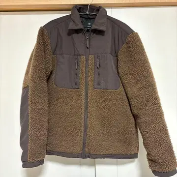 H&M 플리스 자켓 M 브라운