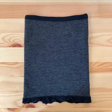 [새상품] 조이지 않는 포근포근 파일 편직 배 워머 복대 블랙 일본제