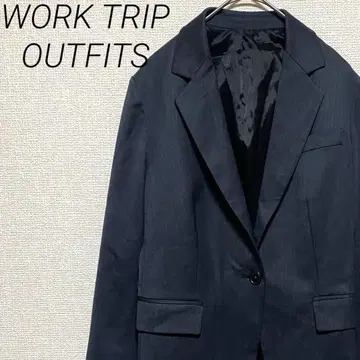 WORK TRIP OUTFITS 테일러드 자켓 포켓 부착 심플