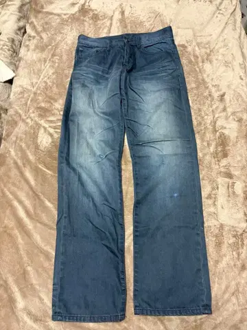 AX 블루 데님 스트레이트 팬츠