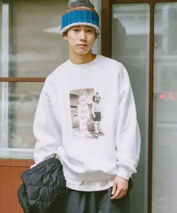 니코앤드 크라프트 포토 프린트 풀오버