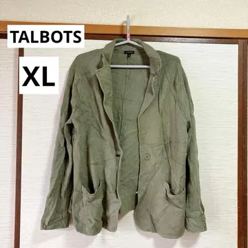 TALBOTS 탈봇 노카라 자켓 [ XL ] 올리브 그린