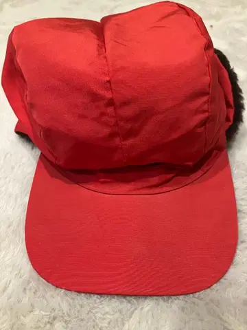 빈티지 에디 바우어 다운 캡 레드