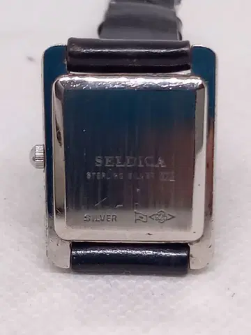 SELDICA 스테인리스 스틸 손목시계 실버 925 각인