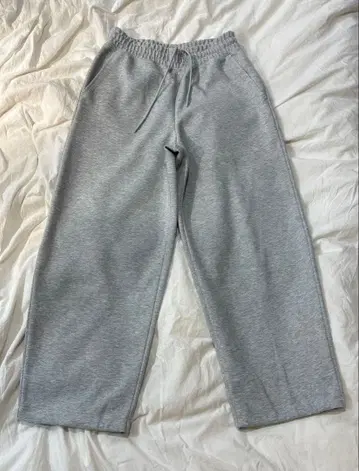 UNIQLO C 맨투맨 와이드 팬츠 그레이 S