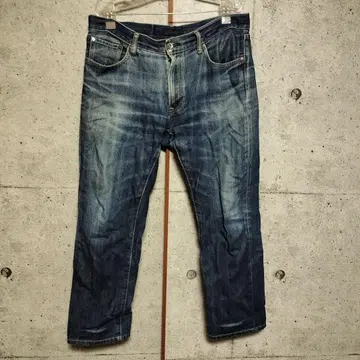 스트레이트 데님 다크 블루