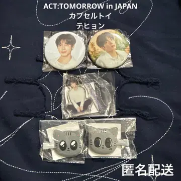 TXT 캡슐 토이 가챠 헤어 클립 키링 / 태현 다고냥