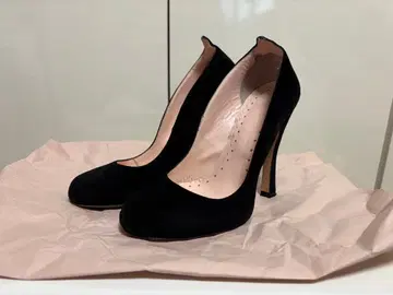 Agent Provocateur 블랙 스웨이드 하이힐