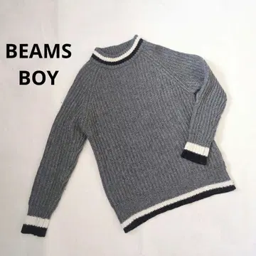 BEAMS BOY 빔즈 니트 그레이