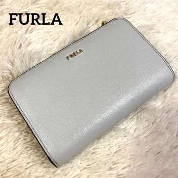 새상품급 FURLA 훌라 그레이 이단 접이식 지갑 미니 지갑 미니 월렛
